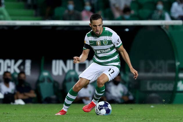 Sporting CP v FC Porto - Liga Portugal Bwin Pablo Sarabia of Sporting CP in action during the Portuguese League football match between Sporting CP and FC Porto at Jose Alvalade stadium in Lisbon, Portugal on September 11, 2021. Lisbon Portugal fiuza-sporting210911_np4if  Copyright: xPedroxFiuzax
