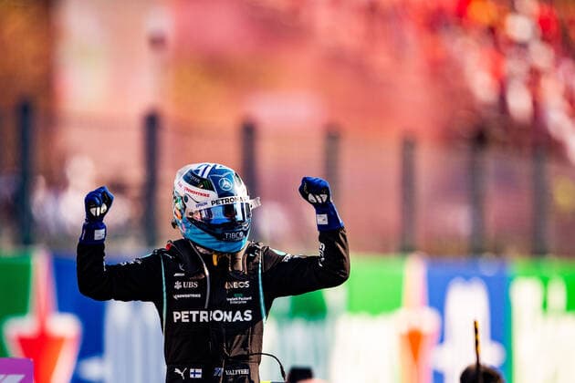 BOTTAS Valtteri (fin), Mercedes AMG F1 GP W12 E Performance, portrait during the Formula 1 Heineken Gran Premio D italia 2021, Italian Grand Prix, 14th round of the 2021 FIA Formula One World Championship, WM, Weltmeisterschaft from September 9 to 12, 2021 on the Autodromo Nazionale di Monza, in Monza, Italy FORMULE 1 : Grand prix d Italie - Monza - 11 09 2021 DPPI Panoramic  00121029_JFBE1270
