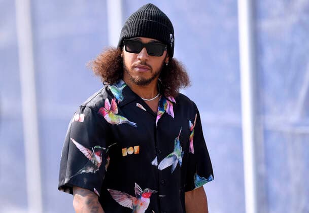 HAMILTON Lewis Formula One Team Mercedes AMG fashionably dressed for the race F1 Formula One GP of Italy 2021 at Monza on September 12, 2021