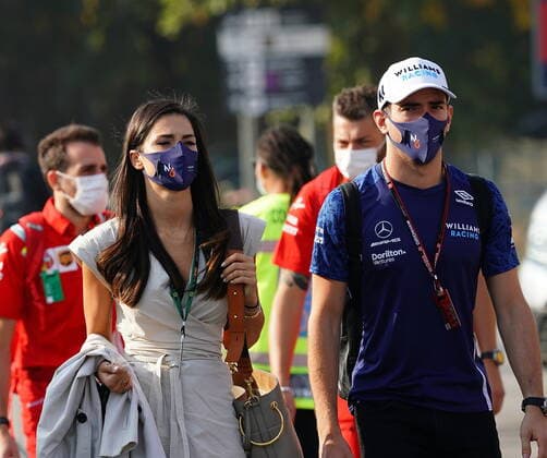 FORMULA 1 HEINEKEN GRAN PREMIO D ITALIA 2021 12 09 2021, Autodromo Nazionale di Monza, Monza, FORMULA 1 HEINEKEN GRAN PREMIO D ITALIA 2021 ,in the picture Nicholas Latifi CAN 6 , Williams Racing with girlfriend Sandra Dziwiszek nordphotoxGmbHx xBratic nph00250