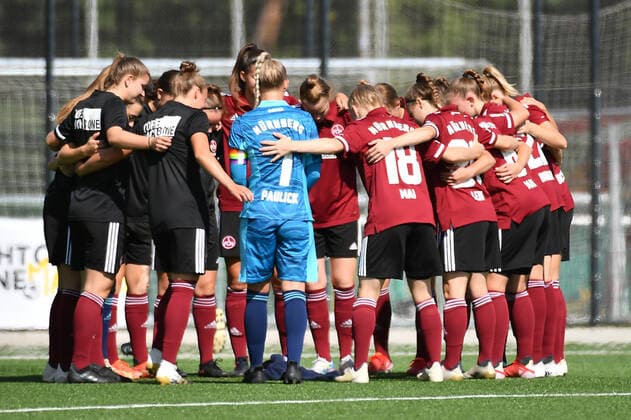 12 09 2021 Football Season 2021 2022 2 Bundesliga Women Women 04 Matchday 1 FC Nürnberg Nuernberg FCN Club TSV Schwaben Augsburg OGo Team Team before start of match