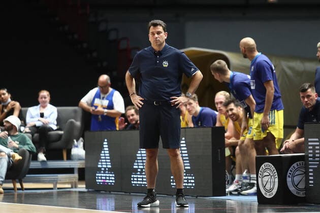 Aito Garcia Reneses (Entraineur Alba Berlin) BASKETBALL : Paris Basket vs Alba Berlin - Paris Europaspiele - 12 09 2021 KevinDomas Panoramic 