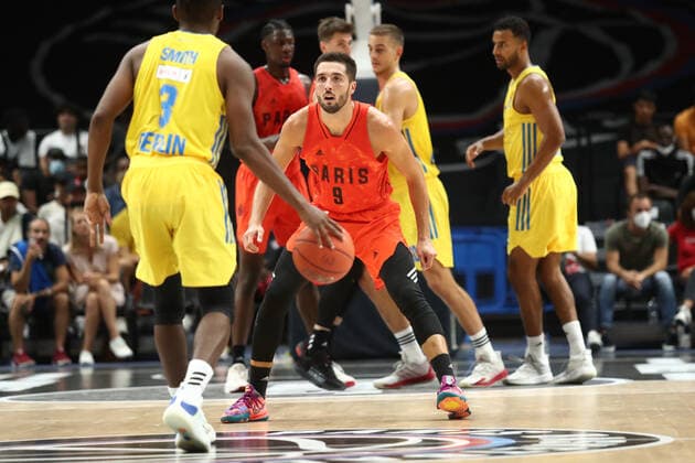 Gauthier Denis (Paris Basketball) BASKETBALL : Paris Basket vs Alba Berlin - Paris Europaspiele - 12 09 2021 KevinDomas Panoramic 