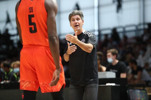 Jean-Christophe Prat (Paris Basketball) BASKETBALL : Paris Basket vs Alba Berlin - Paris Europaspiele - 12 09 2021 KevinDomas Panoramic 