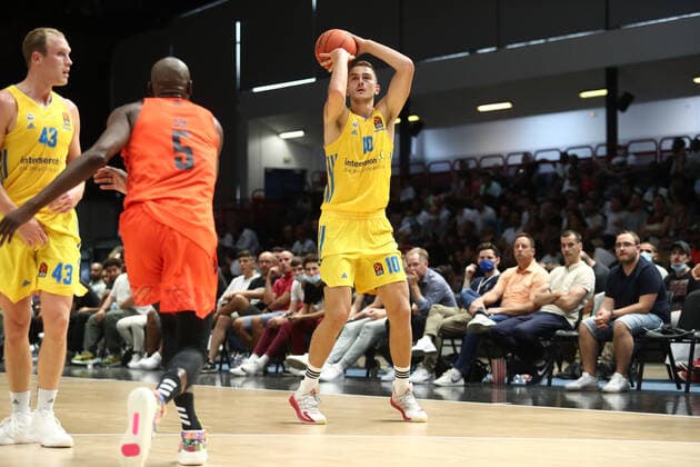 Tim Schneider (Alba Berlin) BASKETBALL : Paris Basket vs Alba Berlin - Paris Europaspiele - 12 09 2021 KevinDomas Panoramic 