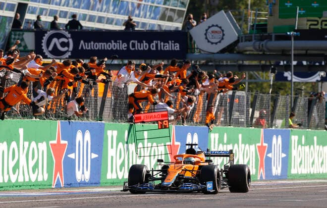 3 Daniel Ricciardo AUS, McLaren F1 Team , F1 Grand Prix of Italy at Autodromo Nazionale Monza on September 12, 2021 in Monza, Italy Photo by HOCH ZWEI Monza Italy