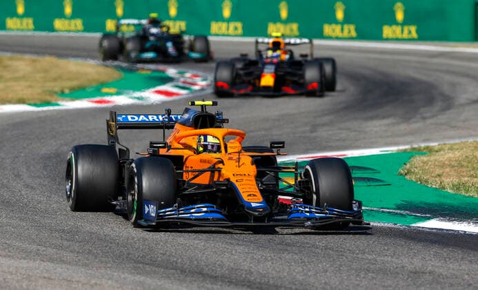 4 Lando Norris GBR, McLaren F1 Team , F1 Grand Prix of Italy at Autodromo Nazionale Monza on September 12, 2021 in Monza, Italy Photo by HOCH ZWEI Monza Italy