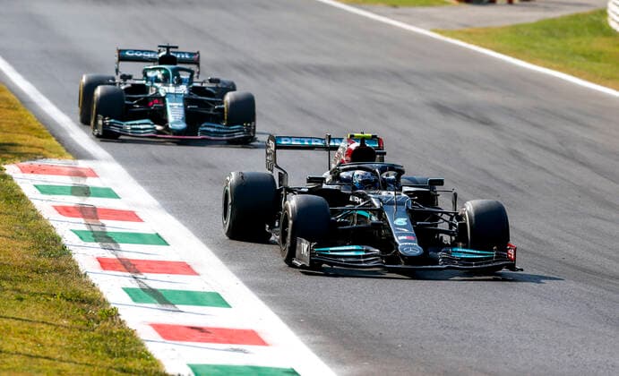 77 Valtteri Bottas FIN, Mercedes AMG Petronas F1 Team , F1 Grand Prix of Italy at Autodromo Nazionale Monza on September 12, 2021 in Monza, Italy Photo by HOCH ZWEI Monza Italy