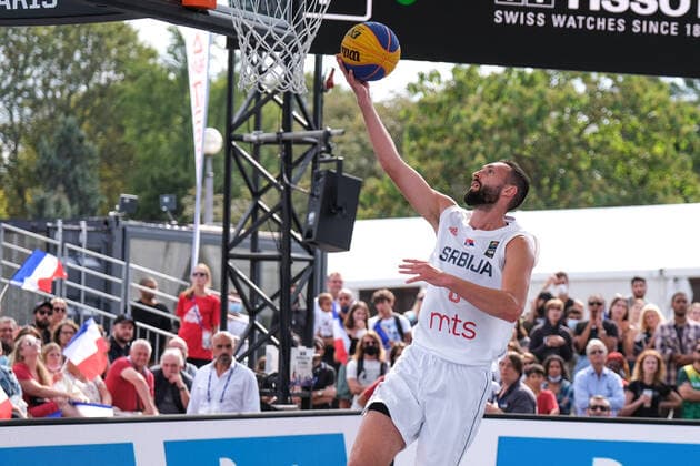Dejan Majstorovic (Serbia) in action during FIBA 3x3 Europe Cup 2021, Basketball EuroCup Championship in Paris, France, September 12 2021  Copyright: xDavidexDixLallax xIPAx xx 0