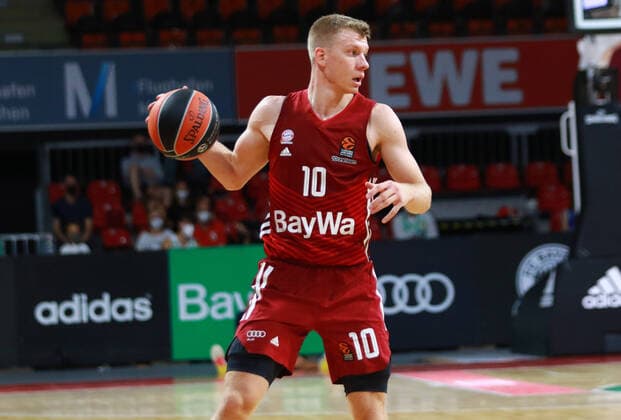 Ognjen Jaramaz FCBB on the ball Basketball, Magenta Sport Cup, FC Bayern Basketball Red Star Belgrade at the Audi Dome on 12 09 2021, PHOTO Mladen Lackovic LakoPress