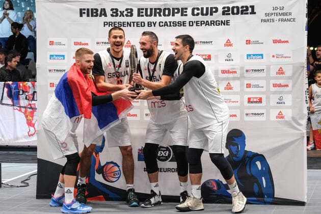 Bilder des Jahres 2021, Sport 09 September Sport Themen der Woche KW36 Sport Bilder des Tages September 12, 2021, Paris, France: Paris, France, Paris, September 12, 2021, Serbia wins the FIBA 3x3 Europe Cup 2021 in Paris during FIBA 3x3 Europe Cup 2021 - Basketball EuroCup Championship Basketball EuroCup Championship - FIBA 3x3 Europe Cup 2021, Paris, France  - ZUMAl164 20210912_zsa_l164_479 Copyright: xDavidexDixLallax