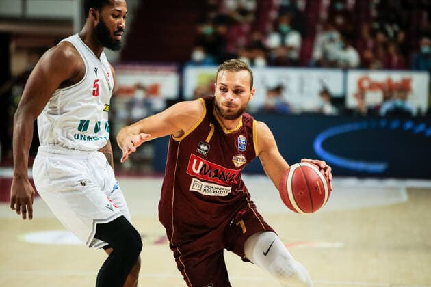 Stefano Tonut (Umana Reyer Venezia) durante Umana Reyer Venezia VS UNAHOTELS Reggio Emilia, Basket Supercoppa Italiana in Venezia, Italia, 13 settembre 2021  Copyright: xMattiaxRadonix xIPAx xx 0