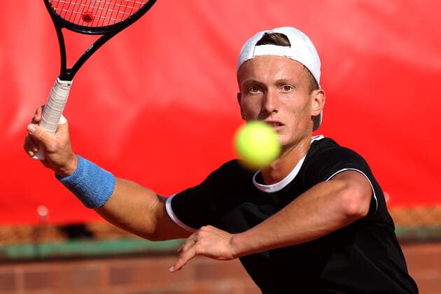 SZCZECIN, 14.09.2021 TURNIEJ TENISA ZIEMNEGO ATP, Tennis Herren CHALLENGER PEKAO SZCZECIN OPEN 2021 NZ JIRI LEHECKA FOT. KRZYSZTOF CICHOMSKI NEWSPIX.PL --- Newspix.pl  210914KCI024