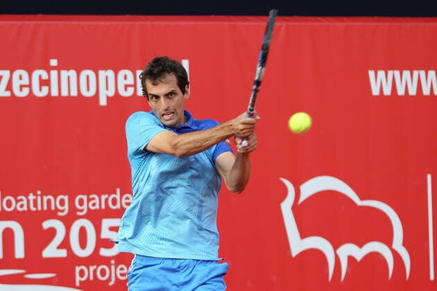 SZCZECIN, 14.09.2021 TURNIEJ TENISA ZIEMNEGO ATP, Tennis Herren CHALLENGER PEKAO SZCZECIN OPEN 2021 NZ ALBERT RAMOS-VINOLAS FOT. KRZYSZTOF CICHOMSKI NEWSPIX.PL --- Newspix.pl  210914KCI081