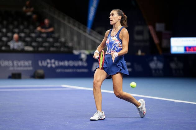 Nuria Parrizas Diaz is disappointed, frustrated, disappointment, frustration, emotions Tennis, WTA, BGL BNP Paribas Open Luxembourg 2021, Luxembourg 14 09 2021 Greet Minnen BEL vs Nuria Parrizas Diaz ESP CK Sportcenter, Kockelscheuer