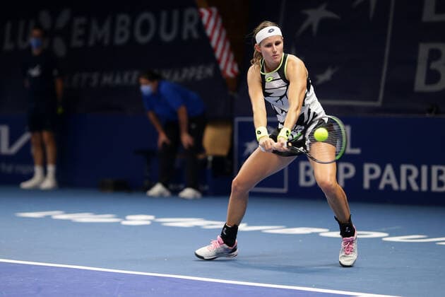 Greet Minnen Tennis, WTA, BGL BNP Paribas Open Luxembourg 2021, Luxembourg 14 09 2021 Greet Minnen BEL vs Nuria Parrizas Diaz ESP CK Sportcenter, Kockelscheuer