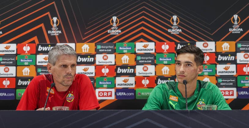 Football, EL, Rapid Vienna Press Conference