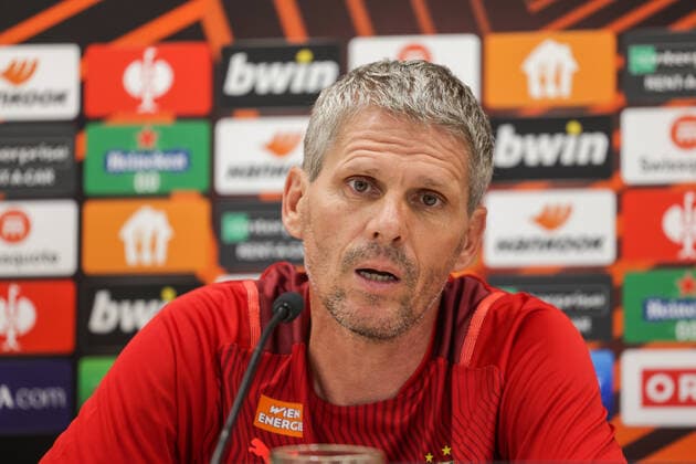 SOCCER - UEFA EL, Rapid vs Genk VIENNA,AUSTRIA,15.SEP.21 - SOCCER - UEFA Europa League, group stage, SK Rapid Wien vs KRC Genk, preview, press conference, PK, Pressekonferenz Rapid. Image shows head coach Dietmar Kuehbauer (Rapid).  GEPAxpictures xDavidxBitzan