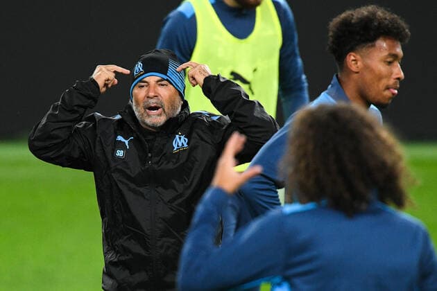 Football, EL, Olympique Marseille training and press conference