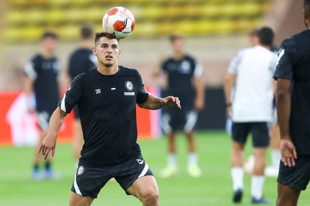 SOCCER - UEFA EL, Monaco vs Sturm MONACO,MONACO,15.SEP.21 - SOCCER - UEFA Europa League, group stage, AS Monaco vs SK Sturm Graz, preview, training Sturm. Image shows Ivan Ljubic (Sturm).  GEPAxpictures xPhilippxBrem