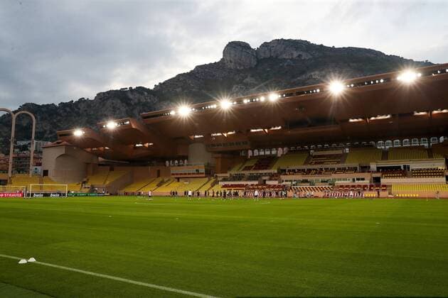 SOCCER - UEFA EL, Monaco vs Sturm MONACO,MONACO,15.SEP.21 - SOCCER - UEFA Europa League, group stage, AS Monaco vs SK Sturm Graz, preview, training Sturm. Image shows an overview of the Stade Louis II.  GEPAxpictures xPhilippxBrem