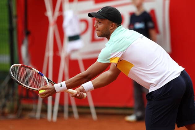Tennis, ATP-Tunier in Stettin SZCZECIN, 16.09.2021 TURNIEJ TENISA ZIEMNEGO ATP, Tennis Herren CHALLENGER PEKAO SZCZECIN OPEN 2021 TENNIS NZ JAY CLARKE FOT. KRZYSZTOF CICHOMSKI NEWSPIX.PL --- Newspix.pl  210916KCI046