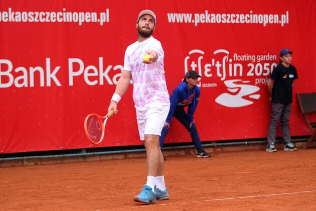 Tennis, ATP-Tunier in Stettin SZCZECIN, 16.09.2021 TURNIEJ TENISA ZIEMNEGO ATP, Tennis Herren CHALLENGER PEKAO SZCZECIN OPEN 2021 NZ MARCO TRUNGELLITI FOT. KRZYSZTOF CICHOMSKI NEWSPIX.PL --- Newspix.pl  210916KCI067