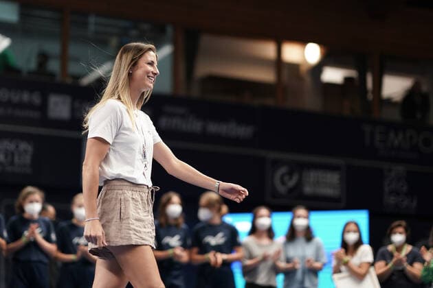 Tennis WTA Tournament Luxembourg BGLBNPParibas Open 2021, 16 09 2021, Tennis WTA Tournament Luxembourg, BGLBNPParibas Open 2021, BGL BNP Paribas Open, 2021, Luxembourg, Kockelscheuer, CK Sportcenter, Final vl Farewell to Mandy Minella Luxembourg, Luxembourg, LUX who ends her career.