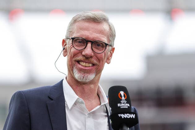 16 09 2021, Football, 2021 2022 season, UEFA Europa League, Group stage, Matchday 1, Bayer 04 Leverkusen Ferencvaros Budapest head coach Peter Stöger Ferencvarosi TC Photo RHR Photo Dennis Ewert Leverkusen BayArena NRW Germany xRHR PHOTO DEx