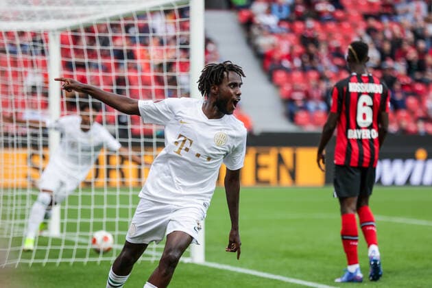 16 09 2021, Football, 2021 2022 season, UEFA Europa League, Group stage, Matchday 1, Bayer 04 Leverkusen Ferencvaros Budapest Tokmac Chol Nguen Ferencvarosi TC celebrates scoring 0 1 Photo RHR Photo Dennis Ewert Leverkusen BayArena NRW Germany xRHR PHOTO ENx