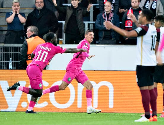 Ludogorets Kiril Despodov has tied for 1 1 in the Europa League group F match between FC Midtjylland and PFC Ludogorets at Mch Arena in Herning, Thursday 16 September 2021, Herning Jylland Denmark  Copyright: HenningxBagger HenningxBaggerx COP102 spdk20210916-193720-L