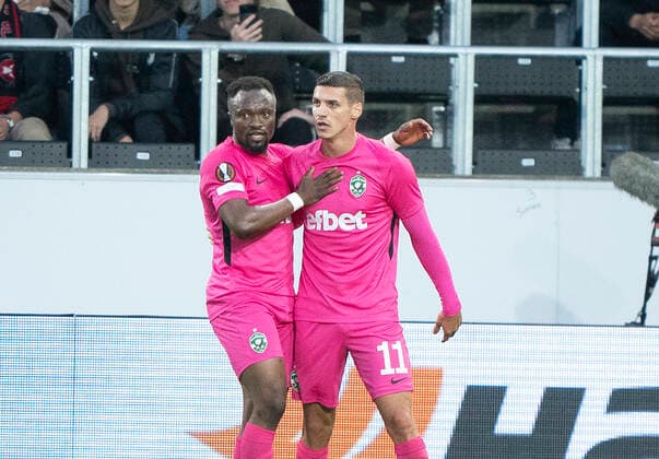 Ludogorets Kiril Despodov has tied for 1 1 in the Europa League group F match between FC Midtjylland and PFC Ludogorets at Mch Arena in Herning, Thursday 16 September 2021, Herning Jylland Denmark  Copyright: HenningxBagger HenningxBaggerx COP102 spdk20210916-193832-L