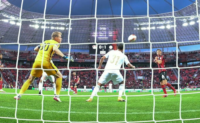 Exequiel Palacios Bayer 04 Leverkusen , center back, scores the goal to 1 1 16 09 2021, Football GER, UEFA Europa League 2021 22, Group Stage, Matchday 1, Bayer 04 Leverkusen Ferencvaros Budapest, Photo Maik Hölter TEAM2sportphoto Leverkusen North Rhine Westphalia Germany. Team2