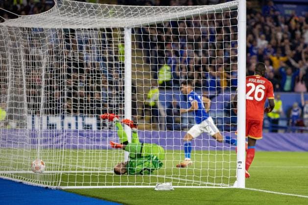 Leicester City v Napoli Europa League 16 09 2021. GOAL 1-0 Leicester City Forward Ayoze Perex (17) scores the opener during the Europa League match between Leicester City and Napoli at the King Power Stadium, Leicester, England on 16 September 2021. Leicester King Power Stadium Leicestershire England Editorial use only , Copyright: xJohnxMallettx PSI-13612-0024