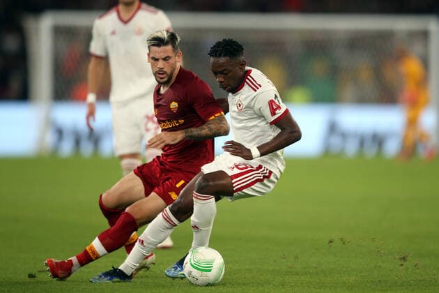 Fußball, EL, AS Rom - CSKA Sofia ROME, Italy - 16.09.2021:perez MAZIKOU (CSKA) in action during the Uefa Europe Conference League, group C football match between As Roma vs CSKA Sofia at Olympic Stadium in Rome.  Copyright: xMarcoxIacobuccix xIPAx xMarcoxIacobuccix 0