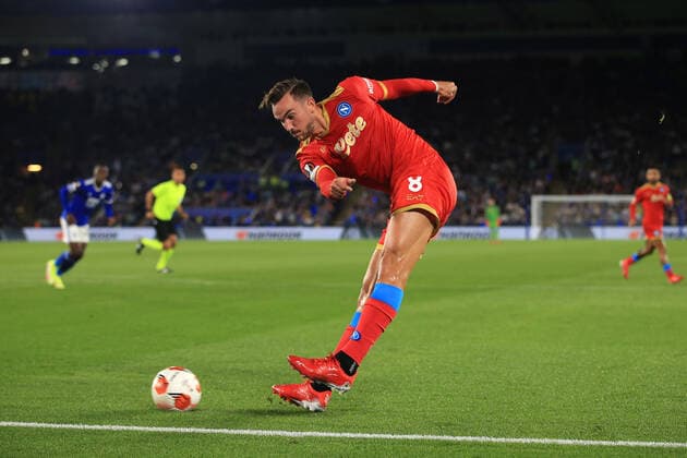 Fußball UEFA Europa League Gruppe C Leicester City v SSC Napoli 16. September 2021 UEFA Europa League Gruppe C Leicester City v SSC Napoli Fabian von Napoli Foto Simon Stacpoole Abseits Leicester UK  Copyright: xSimonxStacpoolexOffside