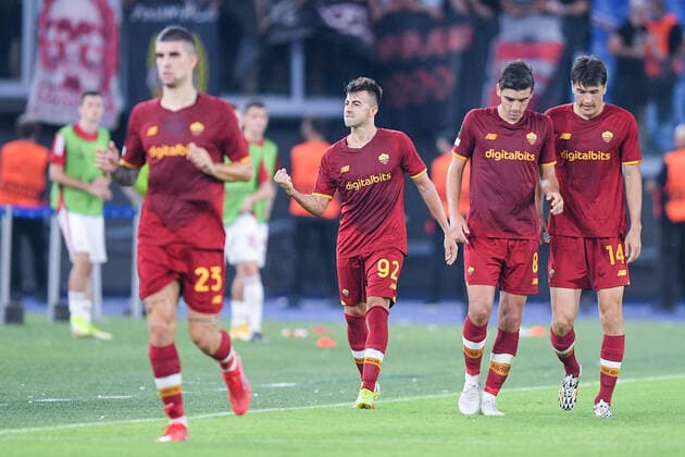 AS Roma v CSKA Sofia - UEFA Conference League Stephan El Shaarawy of AS Roma celebrates after scoring second goal during the UEFA Conference League group C match between AS Roma and AS Roma at Stadio Olimpico, Rome, Italy on 16 September 2021. Roma Roma Italy maffia-asromavc210916_npb1m  Copyright: xGiuseppexMaffiax