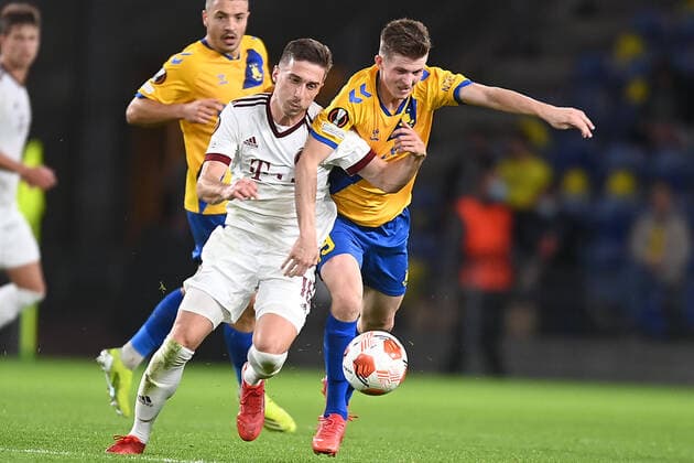 Sparta Pragues Matej Pulkrab Europa League match in group A between Broendby IF and Sparta Prague, at Broendby Stadium on Thursday 16 September 2021, Denmark  Copyright: THOMASxSJOERUPx cop101 spdk20210916-223828-L