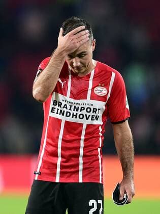 EINDHOVEN Mario Gotze of PSV Eindhoven during the UEFA Europa League match between PSV Eindhoven and Real Sociedad at Phillips Stadium on September 16, 2021 in Eindhoven, Netherlands ANP OLAF KRAAK UEFA Europa League 2021 2022 xVIxANPxSportx xxANPxIVx 437649815