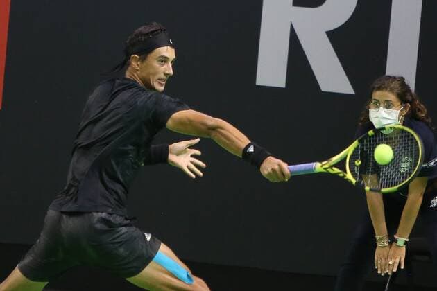 Antoine Hoang of France 8eme Finale during the Open de Rennes tournament on September 16, 2021 at Open Blot Rennes in Rennes, France - Photo Laurent Lairys PANORAMIC TENNIS : Open de Rennes 2021 - 16 09 2021 LAURENTLairys PANORAMIC  20210507558