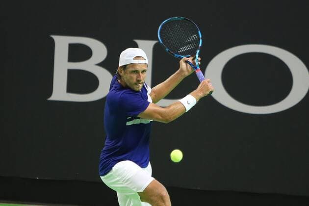 Tennis, ATP Challenger Turnier in Rennes Lucas Pouille of France 8eme Finale during the Open de Rennes tournament on September 16, 2021 at Open Blot Rennes in Rennes, France - Photo Laurent Lairys PANORAMIC TENNIS : Open de Rennes 2021 - 16 09 2021 LAURENTLairys PANORAMIC  20210507558
