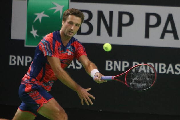 Liam Broady of United Kingdom 8eme Finale during the Open de Rennes tournament on September 16, 2021 at Open Blot Rennes in Rennes, France - TENNIS : Open de Rennes 2021 - 16 09 2021 LAURENTLairys PANORAMIC  20210507558