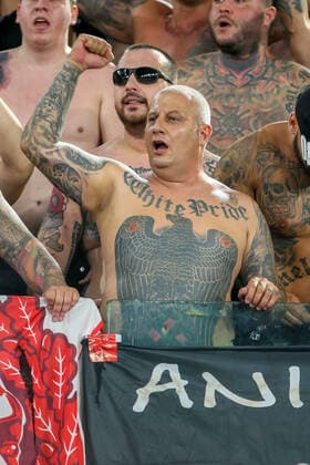 UEFA Europa Conference League - AS Roma v CSKA Sofia ROME, ITALY - SEP 16: Supporters of CSKA Sofia during the UEFA Europa Conference League group C match between AS Roma and CSKA Sofia at Stadio Olimpico in Rome, Italy on September 16, 2021. AS Roma won the match 5-1. Rome Olympic Stadium Italy 6976_247329 Copyright: xGiampieroxSposito PentaxPressx