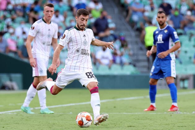 Real Betis v Celtic FC: Group G - UEFA Europa League Josip Juranovic of Celtic FC during the UEFA Europa League Group G stage match between Real Betis and Celtic FC at Benito Villamarin Stadium on September 16, 2021 in Seville, Spain. . Seville Seville Spain daximages-realbeti210916_nprwc  Copyright: xDAXxImagesx
