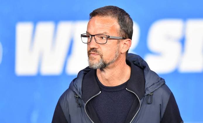 17 09 2021 Football Season 2021 2022 1 Football Bundesliga 05 Matchday Hertha BSC Berlin SpVgg Greuther Fürth Kleeblatt DFL REGULATIONS PROHIBIT ANY USE OF PHOTOGRAPHS AS IMAGE SEQUENCES AND OR QUASI VIDEO Fredi Bobic Managing Director Hertha BSC Berlin