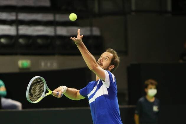 Richard Gasquet of France 1 2 Finale during the Open de Rennes tournament on September 18, 2021 at Open Blot Rennes in Rennes, France TENNIS : Open de Rennes - 1 2 - 18 09 2021 LaurentLayris Panoramic  20210507558
