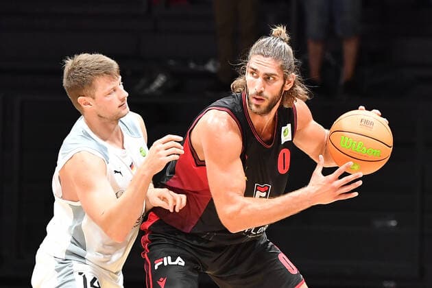 18 09 2021 Basketball Season 2021 2022 2 Bundesliga Pro A 01 Matchday Nürnberg Falcons Basketball Club NBC Artland Dragonss OGo Sebastian Schröder Schroeder 14, Nürnberg Falcons BC NBC Adam Pechacek 0, Artland Dragons