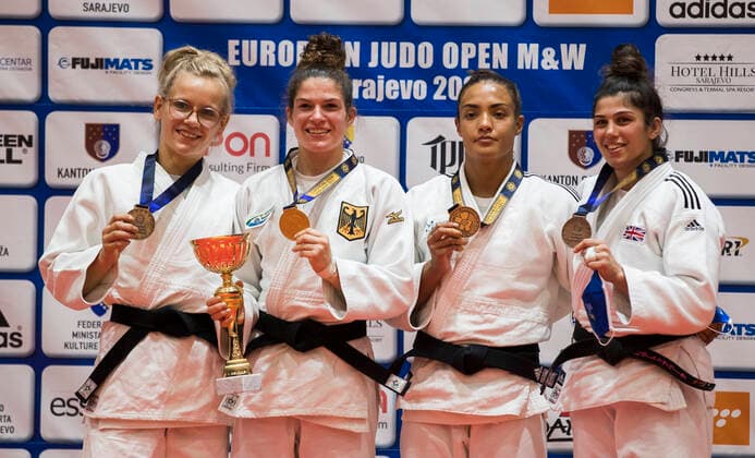 Bilder des Jahres 2021, Sport 09 September Sport Themen der Woche KW37 Ballhaus Seija, Kempf Anne, Lele Nairne, Sarajevo European Open Judo 2021, 18 September, 18.09.2021 Sarajevo European Open Judo 2021, 18 September, 18.09.2021 Sarajevo *** Ballhaus Seija, Kempf Anne, Lele Nairne, Sarajevo European Open Judo 2021, 18 September, 18 09 2021 Sarajevo European Open Judo 2021, 18 September, 18 09 2021 Sarajevo Copyright: xEibner-Pressefotox xKrsticx EP_krstic