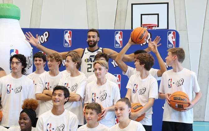 Clinic Rudy Gobert YOP Change le Game en presence de Rudy Gobert au Gymnase Lippmann basket-ball: Clinic Rudy Gobert - YOP - 19 09 2021 JonathanRebboah Panoramic 