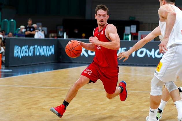 Basketball expert Jakob Cup 2021 in the Oberfrankenhalle in Bayreuth season 2021 2022 SIG Strasbourg against Syntainics MBC Jean Baptiste Maille SIG Strasbourg 23